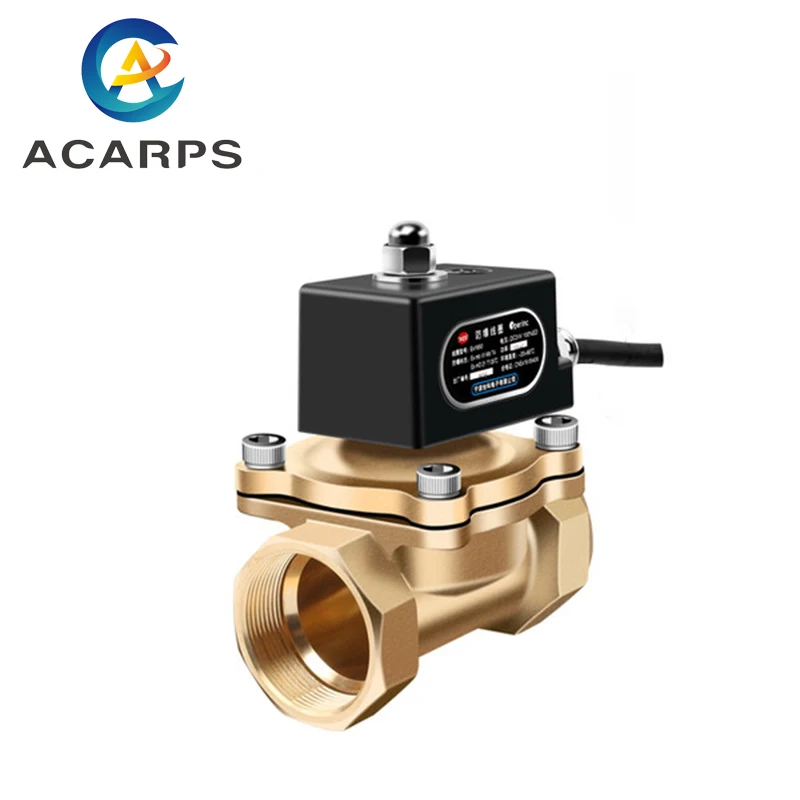 DN32 Brass Explosion Proof Solenoid Valve Normally Closed Natural Gas Valve Solenoid Control Valve 1-1/4