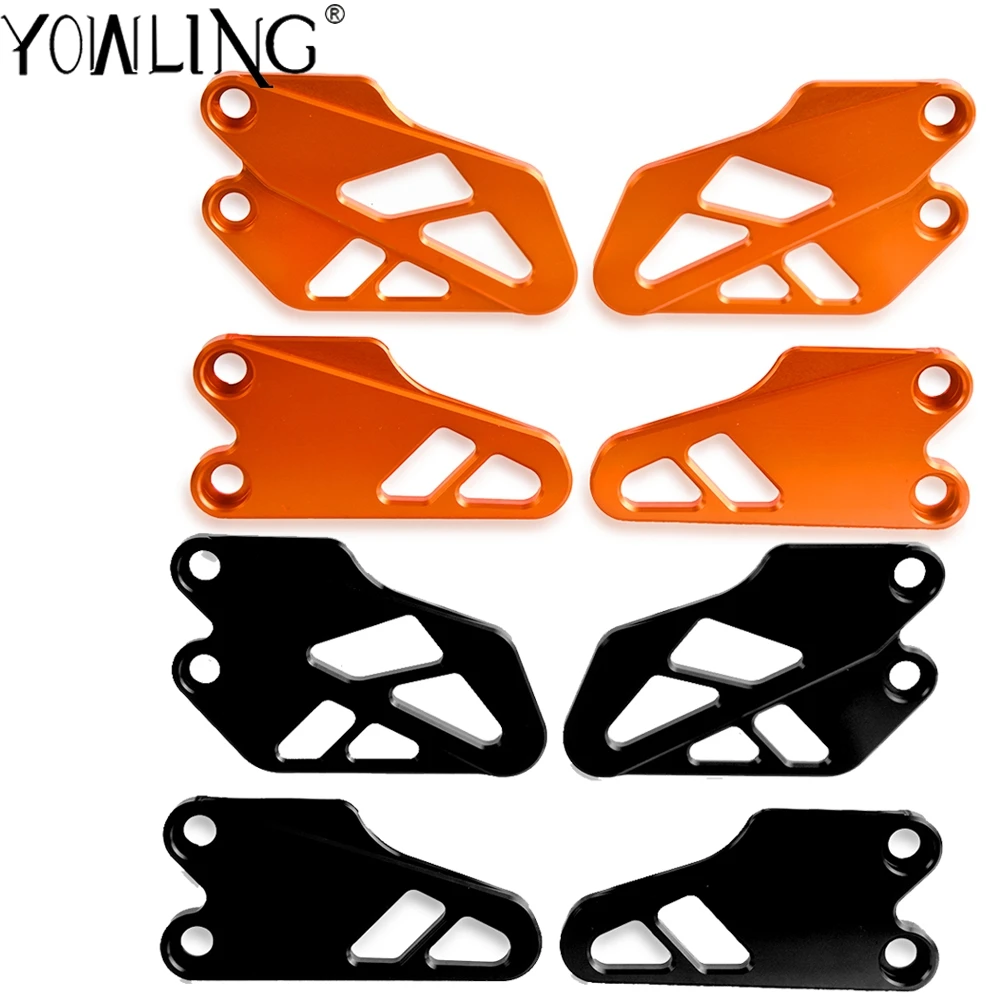 

Motorcycle Front And Rear Heel Protective Cover Guard Foot Flanks Motorbike Accessories FOR 125 250 390 2017 2018 2019