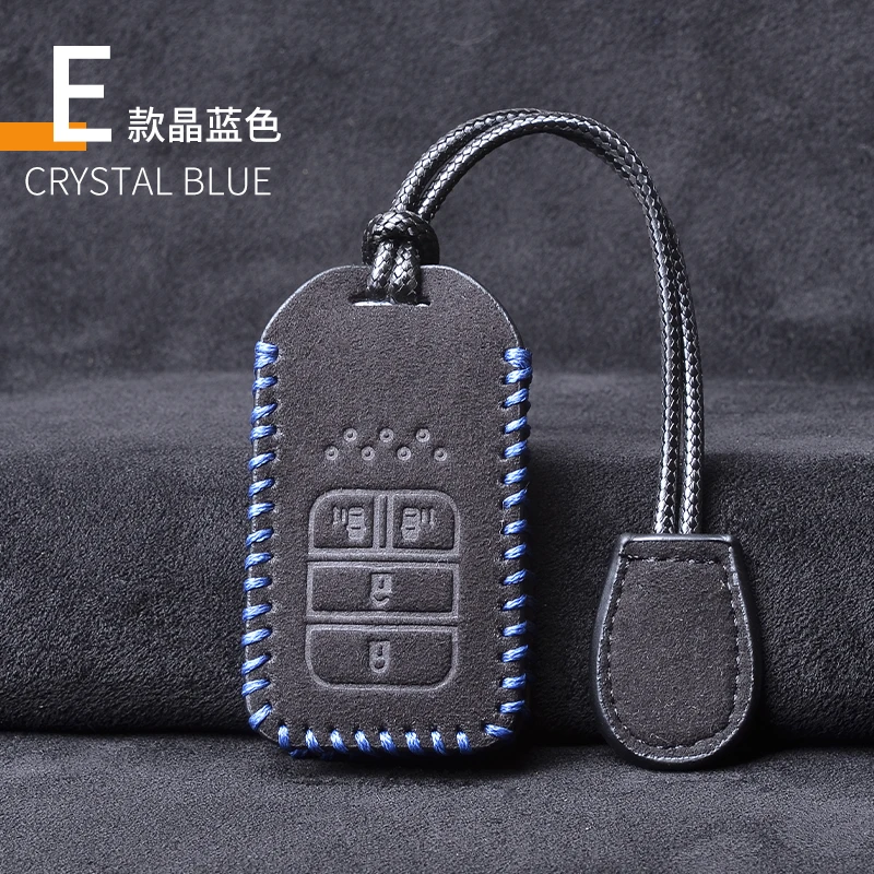 Leather Car Remote Key Cover Case Shell For Honda Civic City Accord CRV CR-V XR-V Odyssey Vezel Jade Crider Fit car Accessories