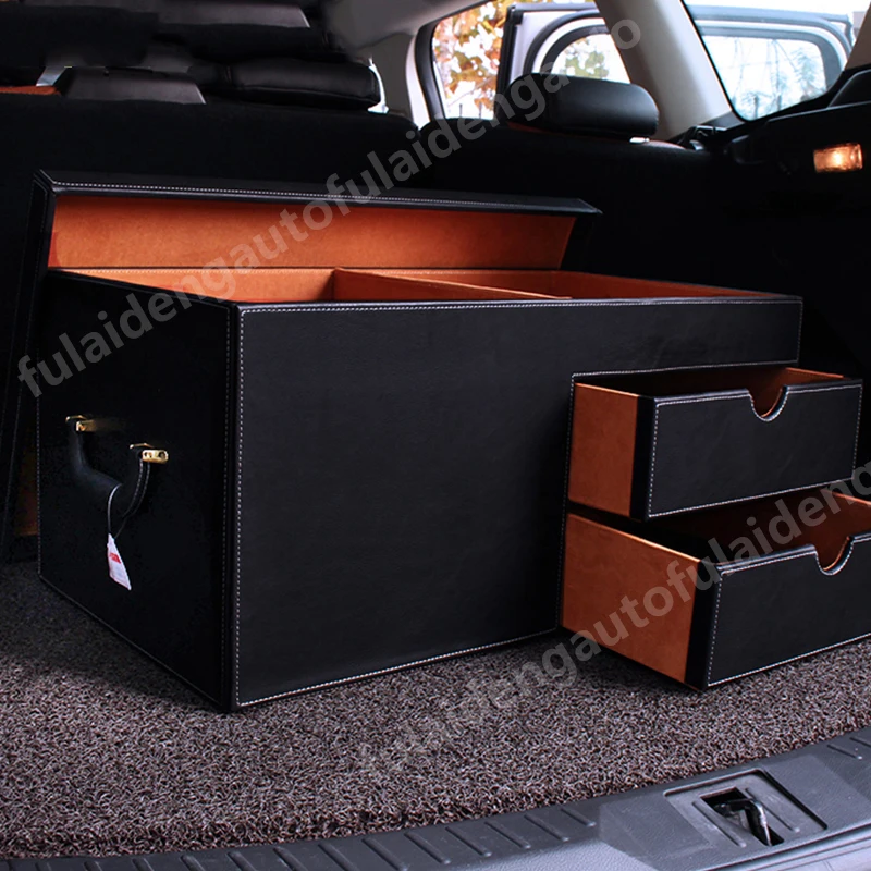 For Volvo XC60 S60L S90 V40 V60 V90 XC90 High quality luxury Storage Trunk Footlocker Travel Organizer Box Dorm Luggage Chest