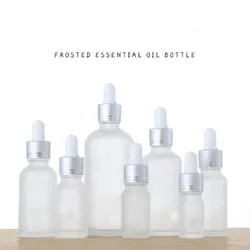 화장품 향수 에센셜 오일용 피펫이 있는 E 액체 스포이드 바이알용 10ml15ml20ml30ml50ml100mlFrost 유리 스포이드 병