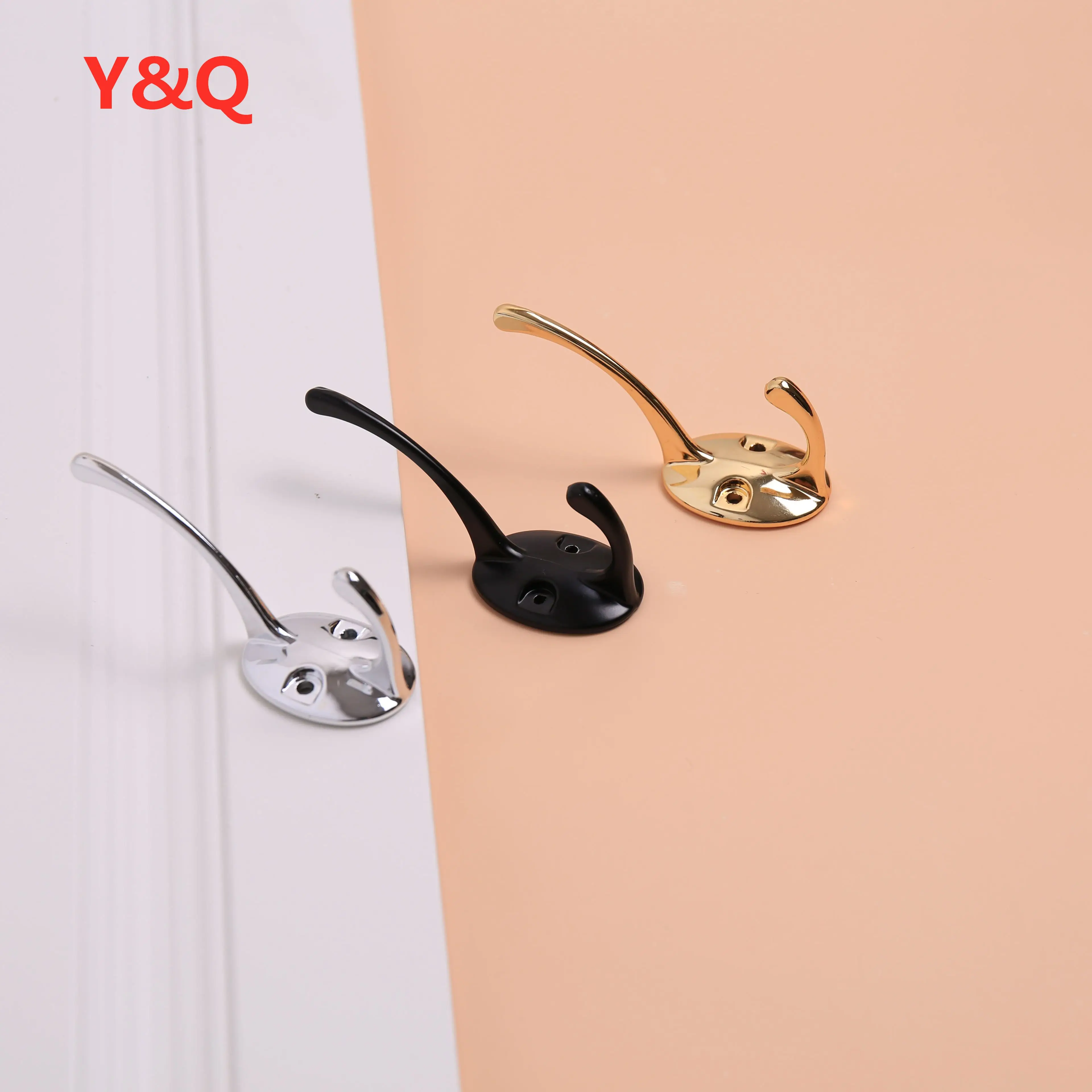 Hooks in the bathroom Towel Rack Door Hooks Clothes Wall Kitchen Hanger On Door Bathroom Modern Simplicity Black K Gold Chrome