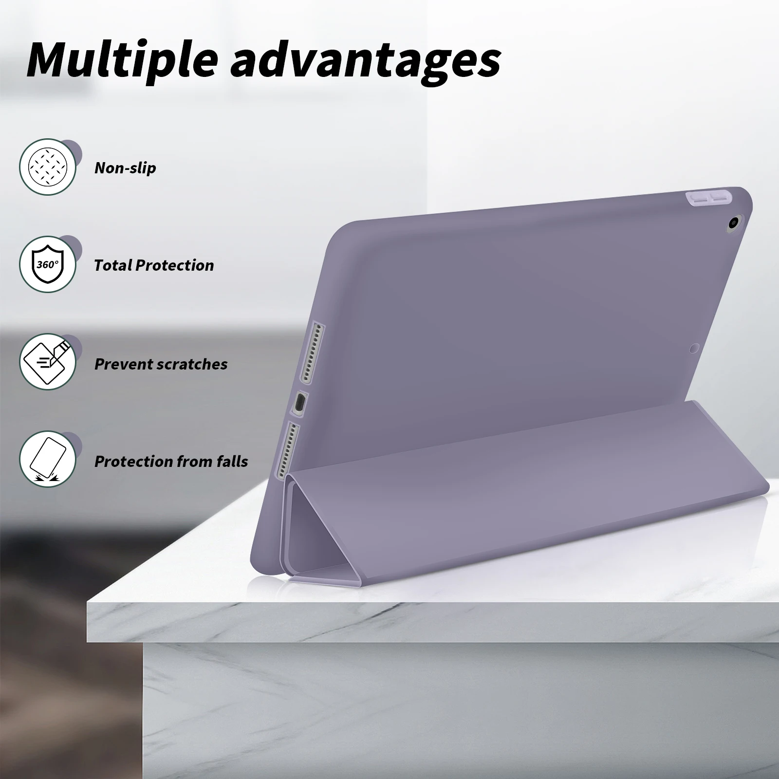 ZOYU for iPad 10.2/9.7 Inch Case, For Ipad Pro 11/12.9 Inch Mini 5/6th Gen Anti-fall TPU Soft Case, Air 45th 10.9 Tablet Cover