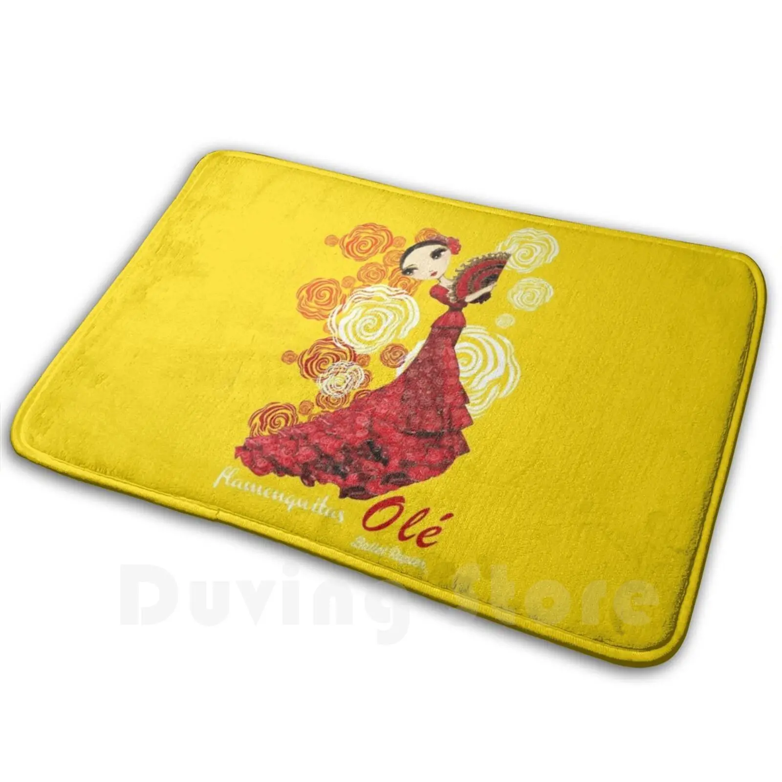 De Cola Flamenca alfombra alfombra cojín Flamenco Cante Toque Baile Flamenquitas Tablao bailarina Flamenca bailarina Flamenquita