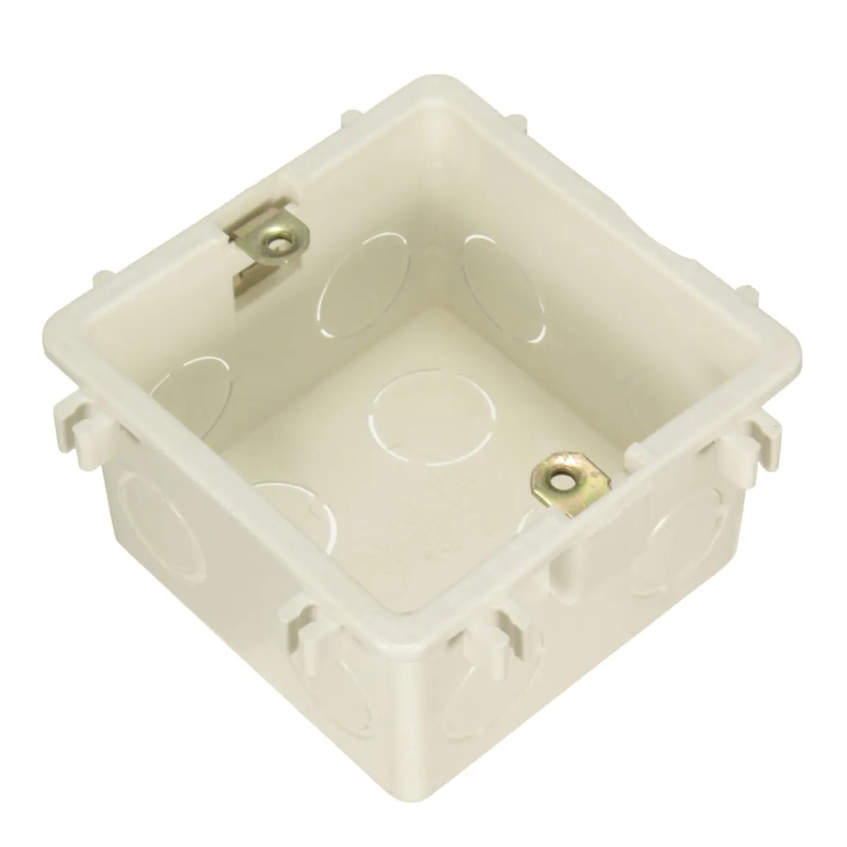 86*86mm Cassette Universal White Wall Mounting Box for Wall Switch and Plastic Enclosure Socket Back Box Outlet 86mm