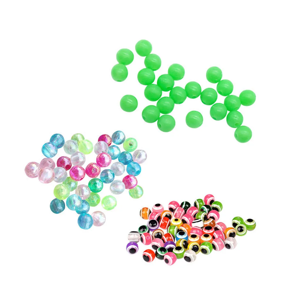 100pcs/lot Fish Eye/Luminous/laser Fishing Beads For DIY Treble Hook Lure Fishing Rigs Bass pesca Carp Fishing Tackle Accessorie