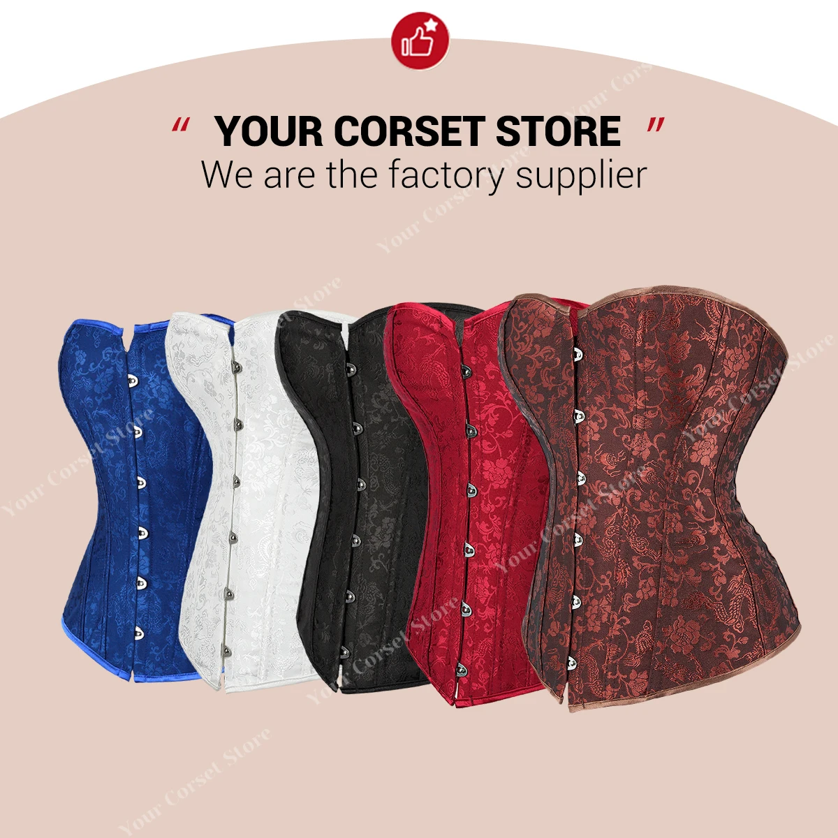 Floral Corset Top Plus Size Sexy Corset Lingerie for Women Lace up Boned Corsets Bustier Black White Corset