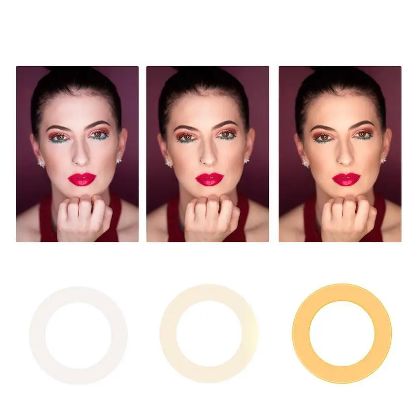 Selens المحمولة Ringlight 16 سنتيمتر 20 سنتيمتر كاميرا Selfie LED حلقة ضوء مع ترايبود و مرنة الذراع ل Vlog فيديو الجمال ماكياج