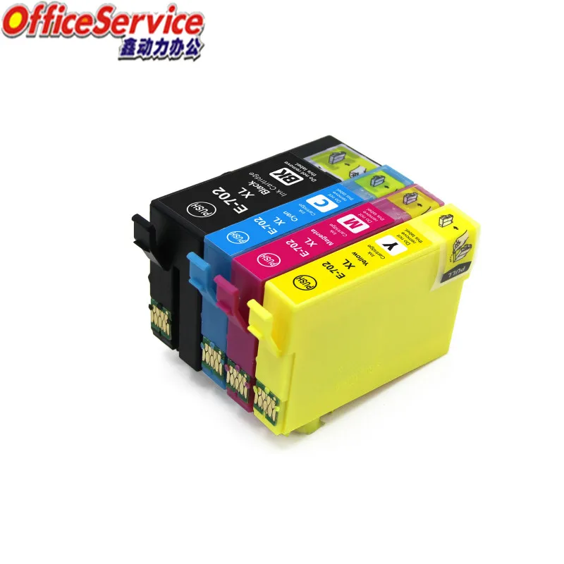 

T702 702XL Ink Cartridge Compatible For Epson WorkForce Pro WF-3730 WF-3733 WF-3720 WF-3725 inkjet Printer