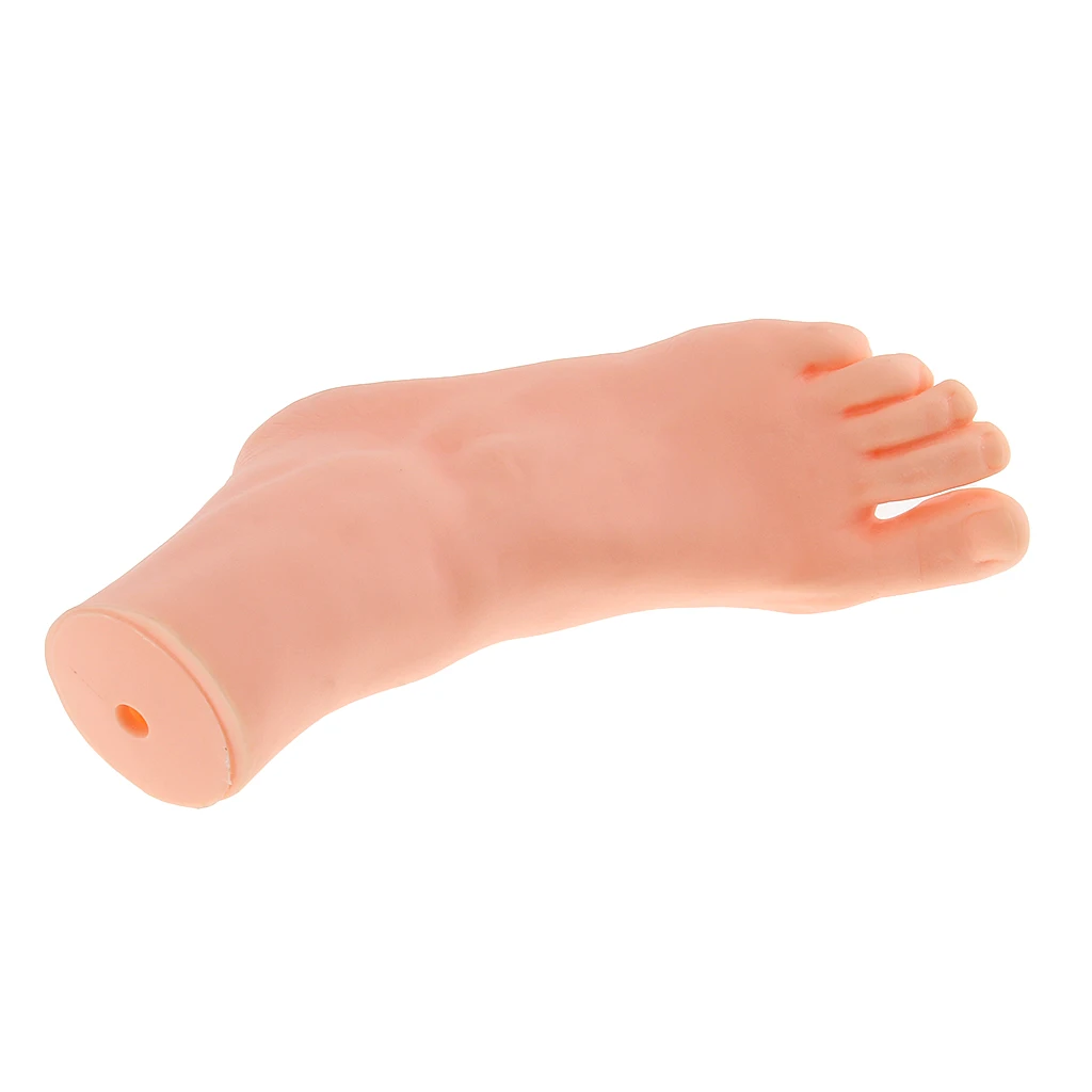 Manichini per piedi femminili in silicone da 1 pezzo Modello per piedi Calzini Scarpe Espositore per dita dei piedi per negozio al dettaglio Modello