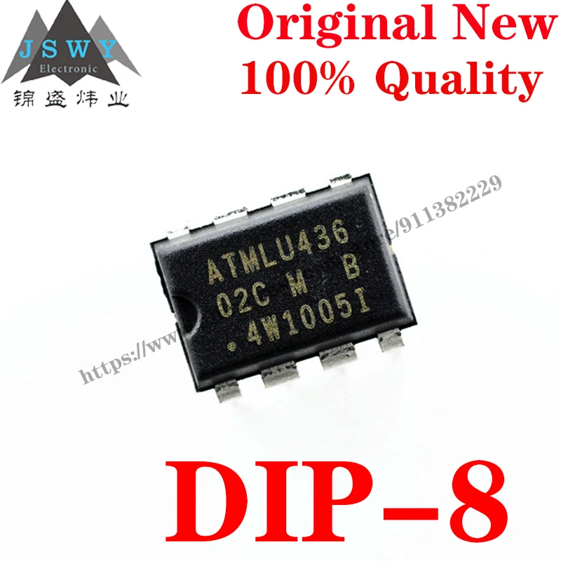 10~100 PCS AT24C02C-PUM DIP-8 Electronically Erasable Programmable Read-Only Memory IC Chip with for module arduino Free Shiping