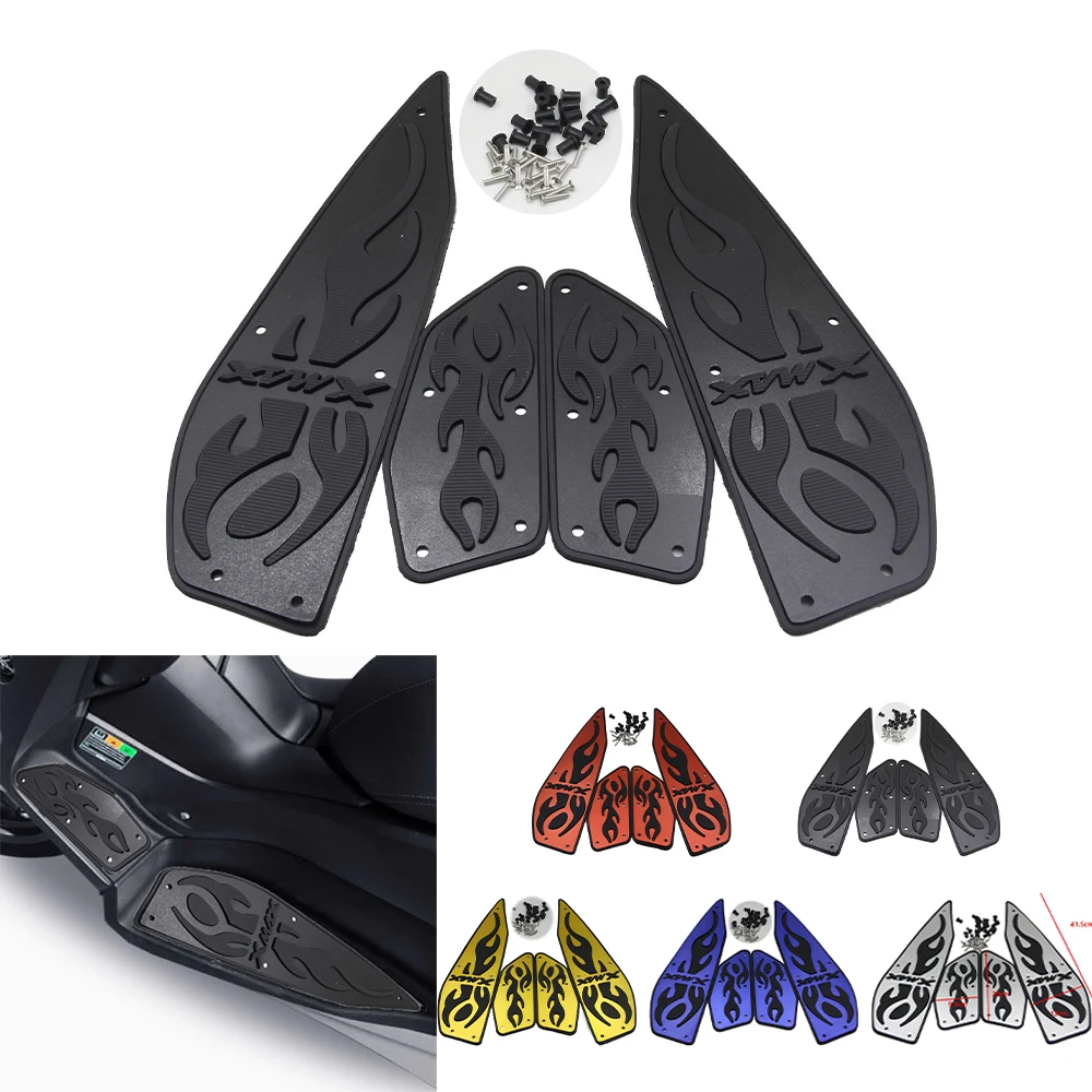 

XMAX300 XMAX250 Motorcycle Footrest Foot Pads Pedal Plate Pedals For Yamaha XMAX 300 250 X-MAX300 X-MAX250 2017-2021 2018 2019