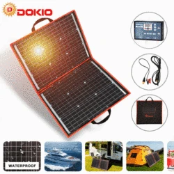 도키오 18V 80W 플렉시블 접이식 모노 솔라 패널 야외 휴대용 솔라 패널 여행&보트&RV용 고품질 솔라 패널 중국산