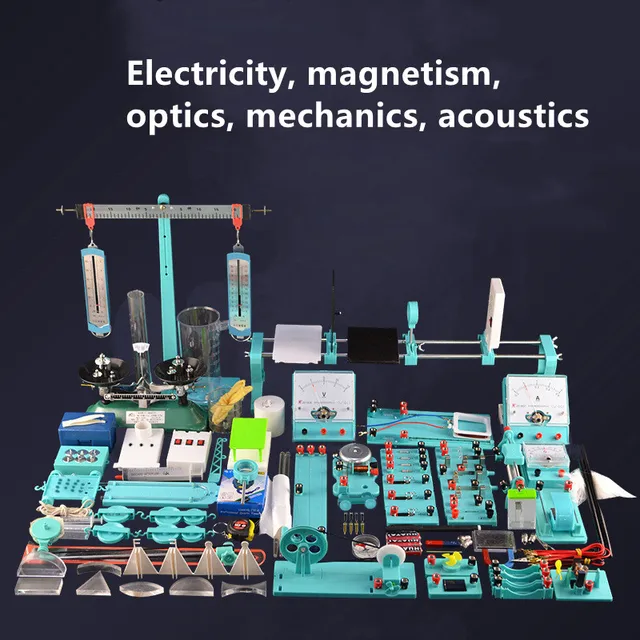 Elektromagnetyka mechanika optyczna akustyka cały zestaw szkolny eksperyment fizyczny