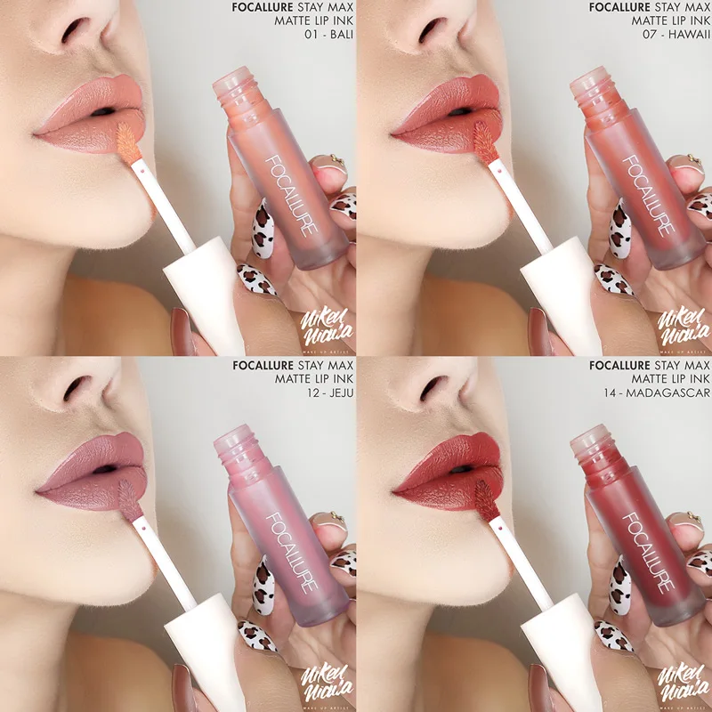 FOCALLURE Staymax Matte Liquid Lipstick Lightweight But Watery Highly Pigmented Waterproof Liquid Matte Lipstick