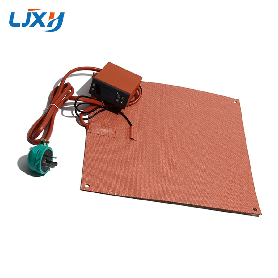 

LJXH 300*400mm Microcomputer Intelligent Digital Display Thermostat Polyimide Film Insulation Silicone Heating Pad with Holes