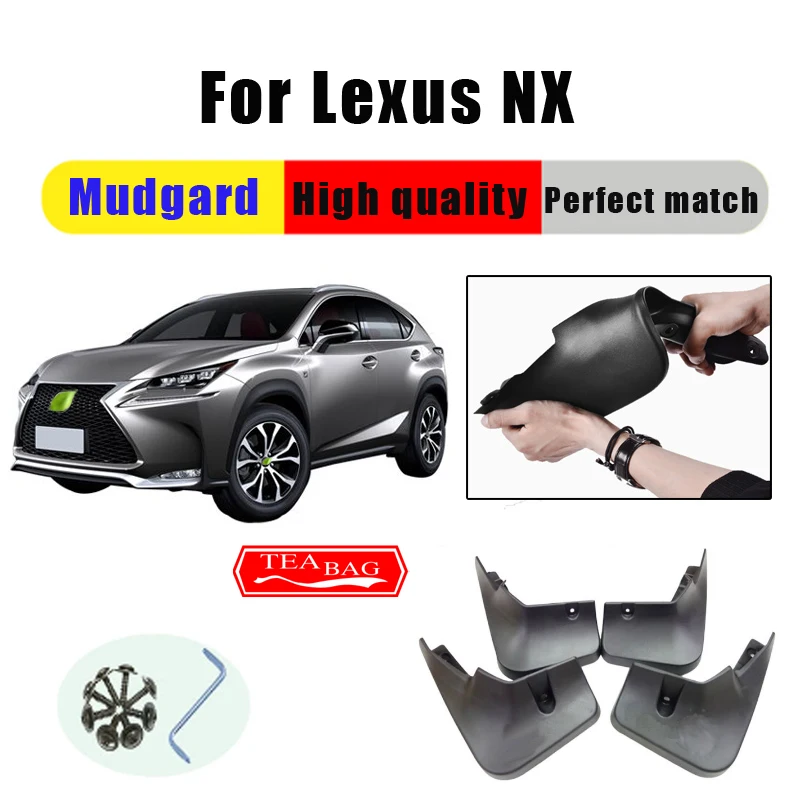 

Mud Flaps For Lexus NX NX200 NX300 Mudguards Fenders Splash Guards Car Accessories Auto Styline 4 PCS