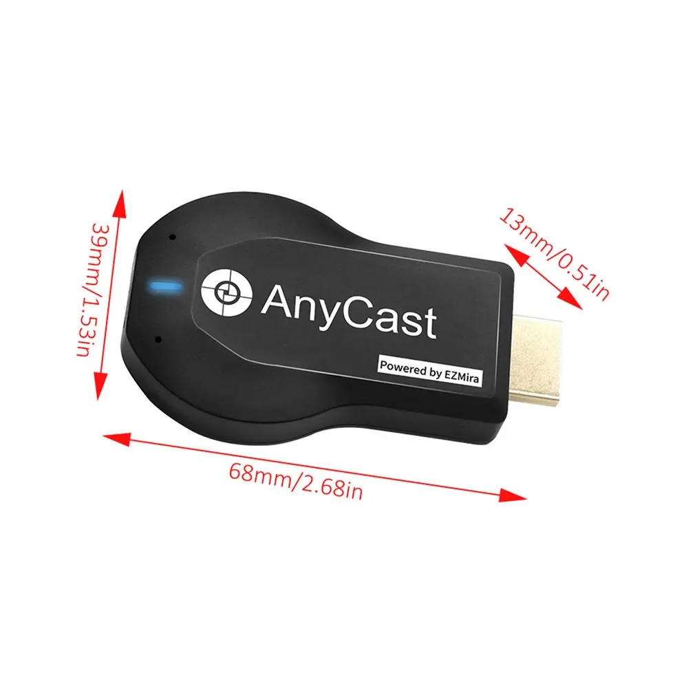 Anycast M2 2.4G 4K Miracast Any Cast Wireless DLNA AirPlay TV Stick Wifi Display Dongle ricevitore per PC Android IOS