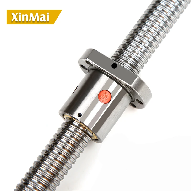 Imagem -02 - Parafuso de Esferas com Porca Dupla Rm5010 Ballscrew Extremidade Usinada Cnc c7 bk Bf40 1800 mm 50 mm