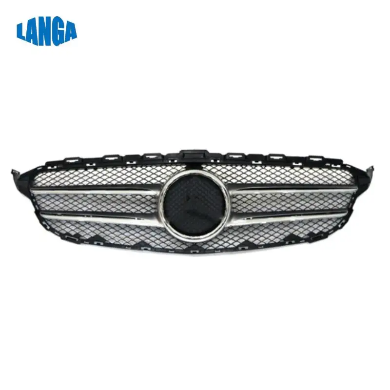 

Fit for Mercedes Benz W205 Front Grille Matt Black 2058800023 Black