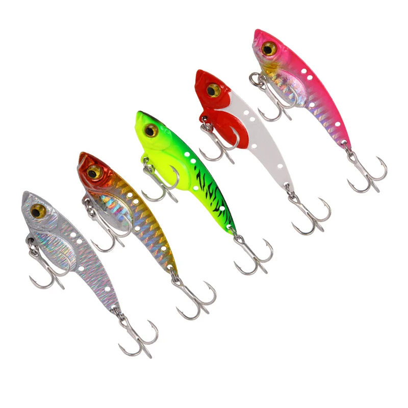 

Fishing Lure Metal sequins VIB 7.5/13/18g 5/6/7cm Long shot bass topmouse Sea Fishing Tackle Vibration Spinner Sinking Bait