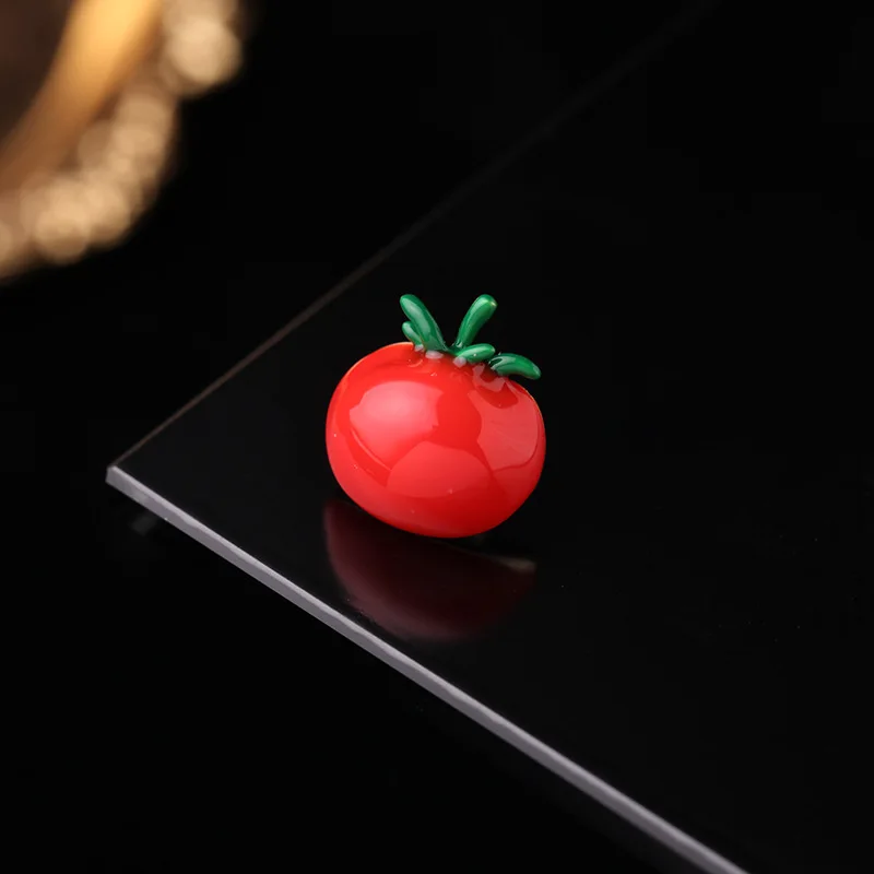 Cute Summer Fruit Small Brooches Women Men 2021 New Fashion Enamel Pins Peach Cherry Pear Tomato Collar Pin Casual Jewelry Gifts