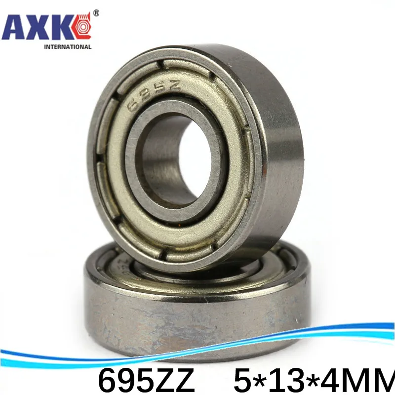 50pcs free shipping thin wall deep groove ball bearing 695ZZ 5*13*4 mm