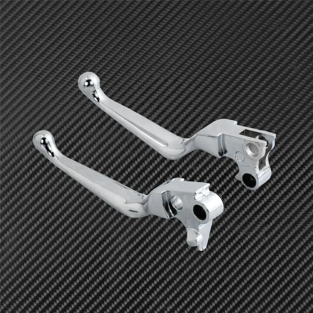 Motorcycle Chrome Brake Clutch Levers CNC For Harley Touring Dyna Softail Sportster XL 883 1200 Street Glide Road King Fatboy