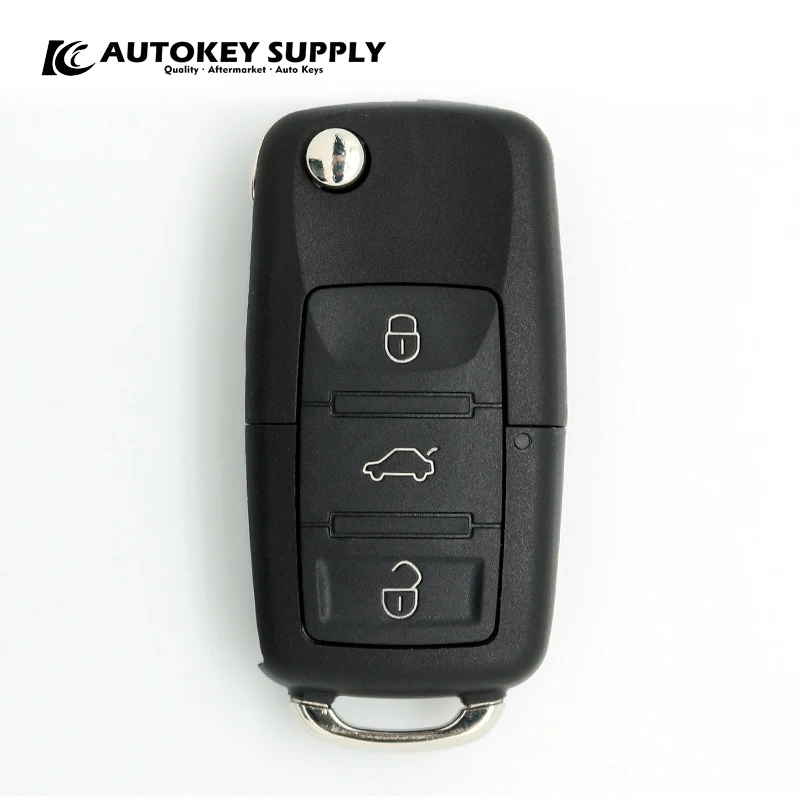 FORVW 3 Golf Passat Jetta Button Remote Flip Key Shell Without Battery Holder AKVWF116