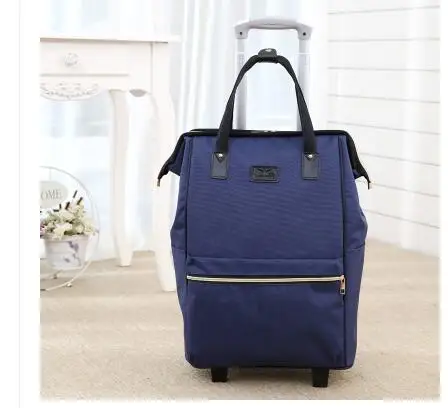 Merk 20 Inch Vrouwen bagage tas set Trolley Tas Reizen duffle wielen Koffer Reizen Rollende Bagage tas reistas wielen