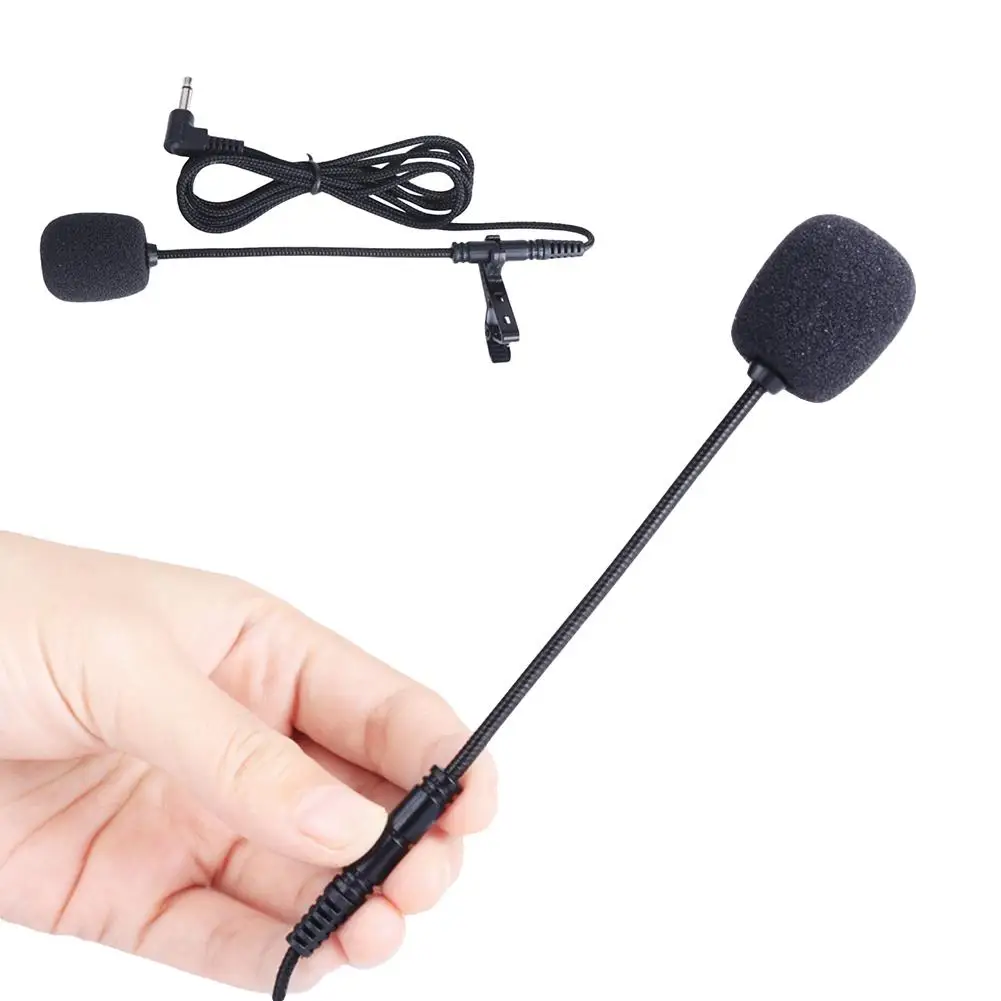 Clip On Lapel Microphone Handsfree Wired Capacitive Mini Lavalier Mic 3.5mm Jack 2020