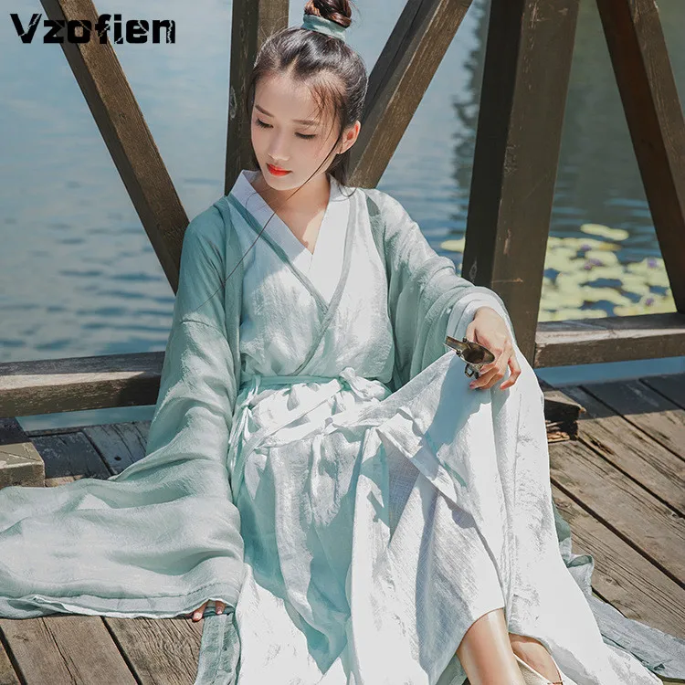 

Traditional Hanfu Dance Costume Elegant Oriental Dress Ancient Princess Clothing Chinese National Han Dynasty Cosplay Clothing