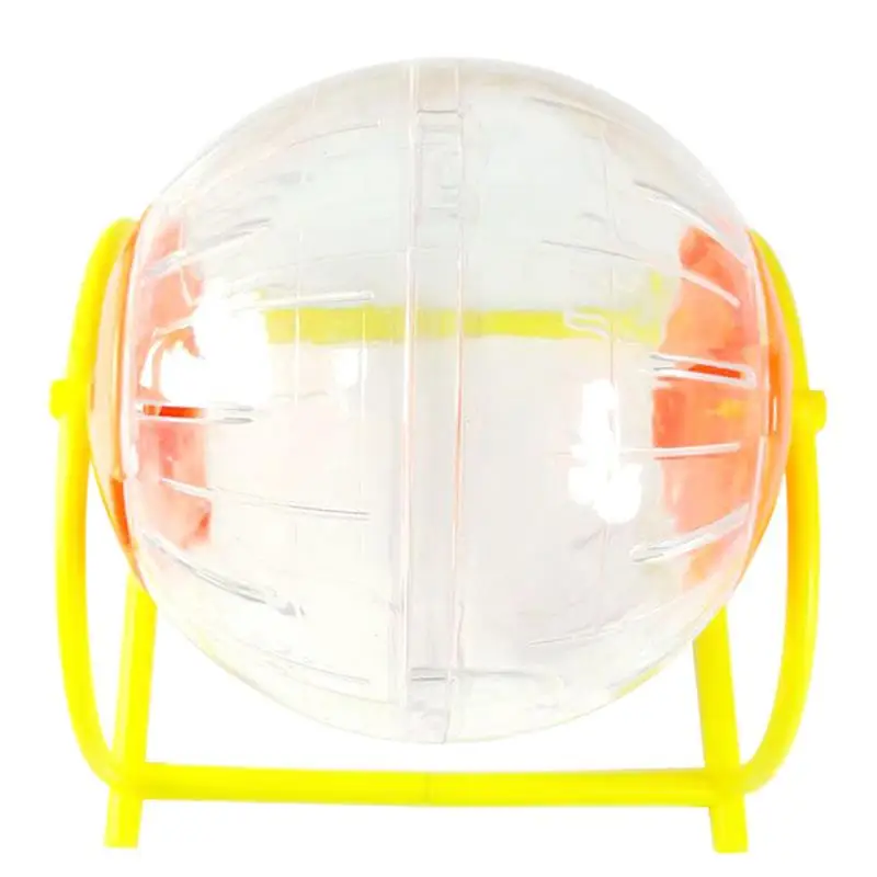 1pc Creative Small Pet Toy Hamster Ball Portable Small Animal Running Ball With Stand Interactive Toys Pet Supplies