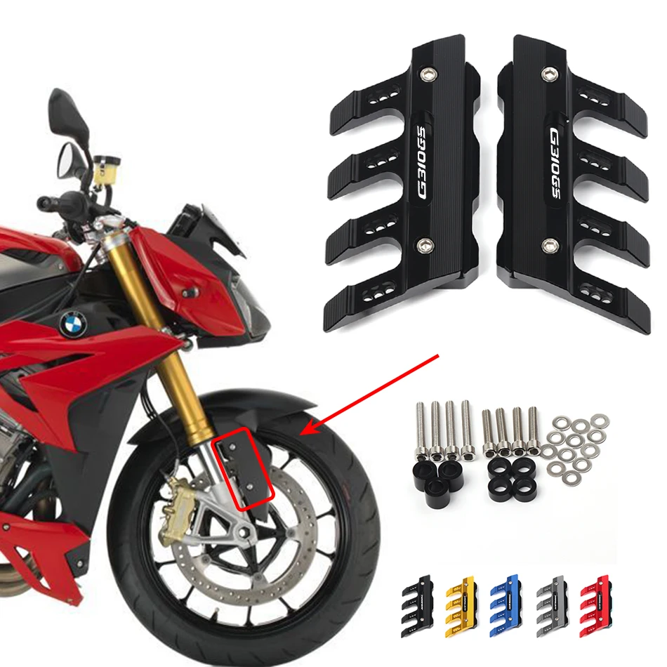 Motorcycle Front Fender Side Protection Guard Mudguard Sliders For BMW G310GS G 310GS G310 GS Accessories universal