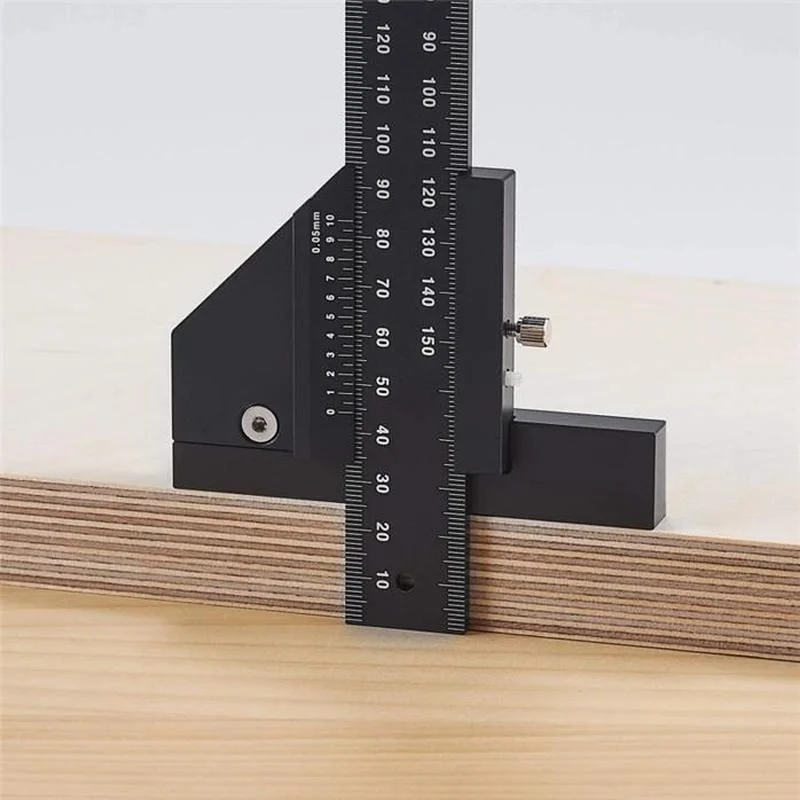 Multifunctional Scribing Ruler Aluminum Alloy T-shaped Ruler Multifunctional Measuring Ruler