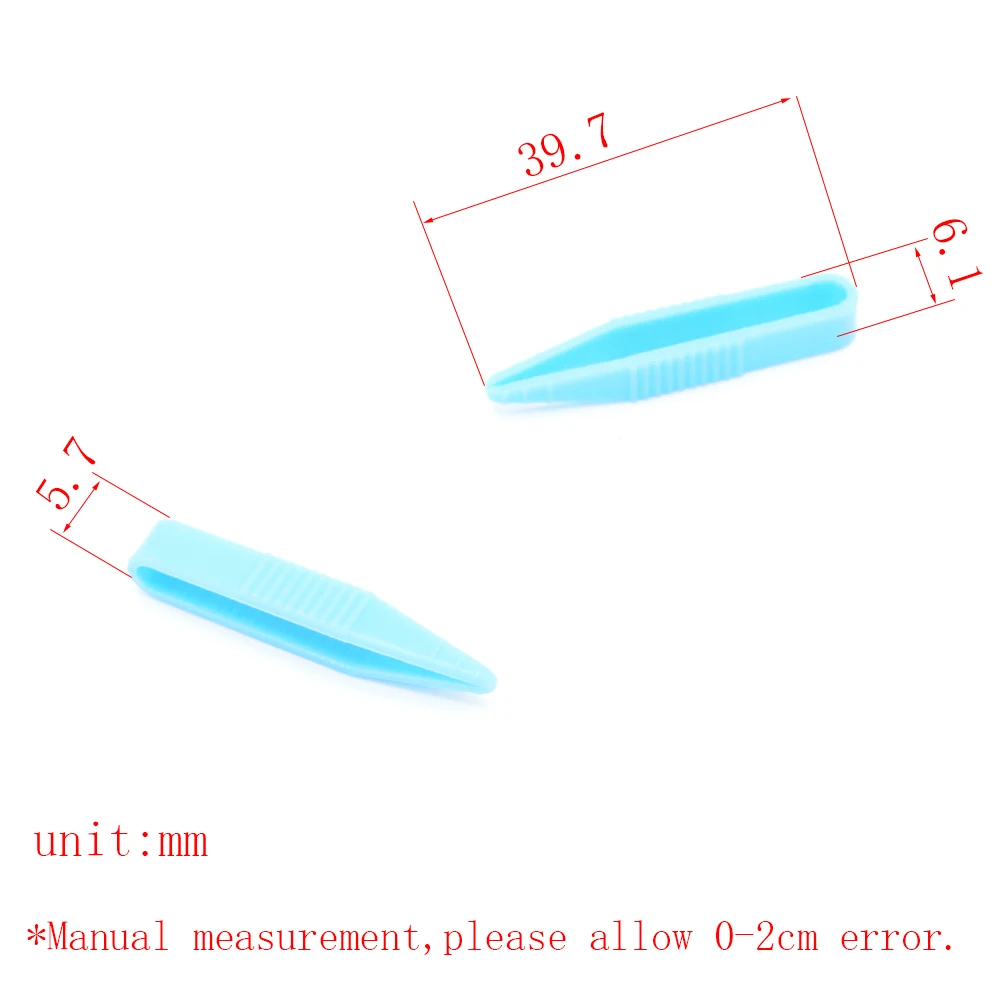 30pcs 40x6x6mm plastic clip tweezers teaching materials/Technology Building Block Parts/Toy Accessorie/DIY model PP4066