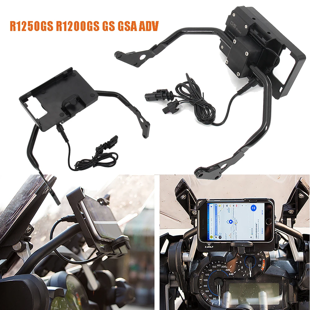 

Motorcycle Mobile Phone Navigation Handlebar Bracket Support 12MM For BMW R1250GS R1200GS R1200 GS GSA ADV LC R 1200 Adventure