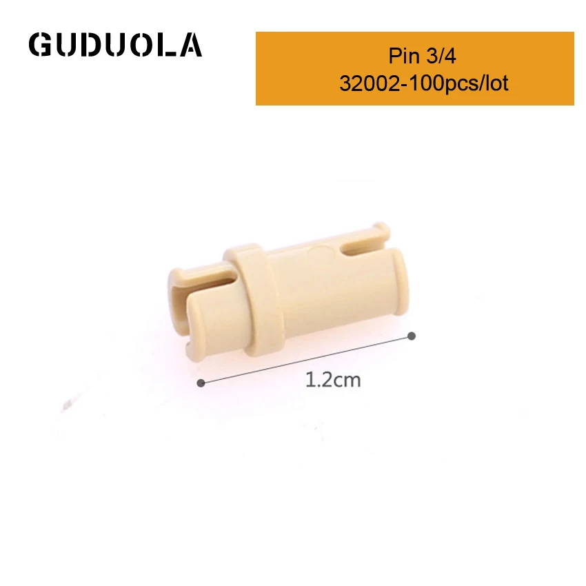 

Guduola Parts 32002 Pin 3/4 MOC Pin/Axle Building Block Assembles Particles Toys 100pcs/lot