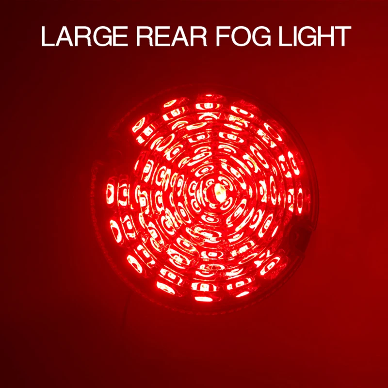 2pcs Clear Rear Fog Lamp Reversing Light 95MM LED Upgrade Kit For Land Rover Defender