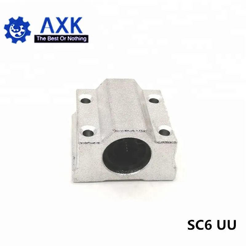 

1pc SC6UU SCS6UU 6mm Linear Ball Bearing Block CNC Router with LM6UU Bush Pillow Block Linear Unit Linear Shaft CNC 3D printer