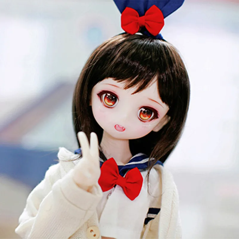 New shelves Advanced resin BJD SD doll 1/4 girl Airi love cartoon cartoon joint Perfect body diy makeup