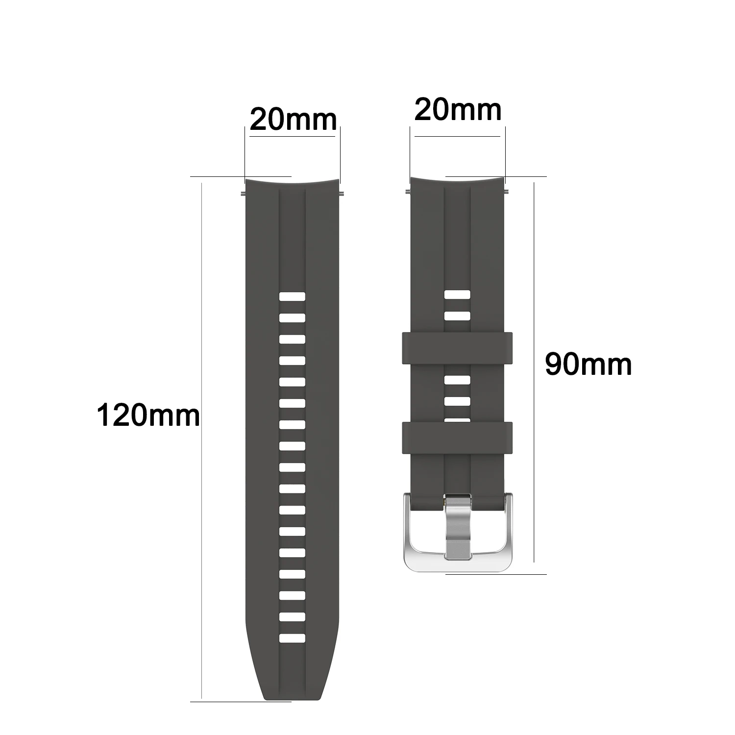 Pulseira de relógio de silicone macia de 20mm, pulseira para haylou ls02 ls01, relógio inteligente, pulseira colorida para solar ls05