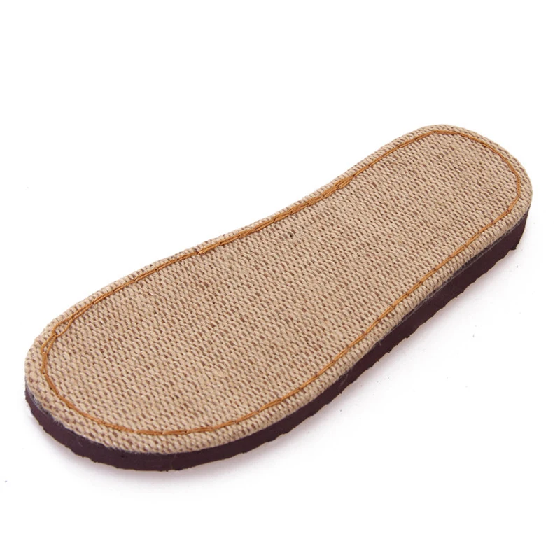 DIY Hand Knitting Materials Flax Slippers Outsoles for Shoes Anti-Slip Crochet Needles Indoor Sandals Slippers Sole