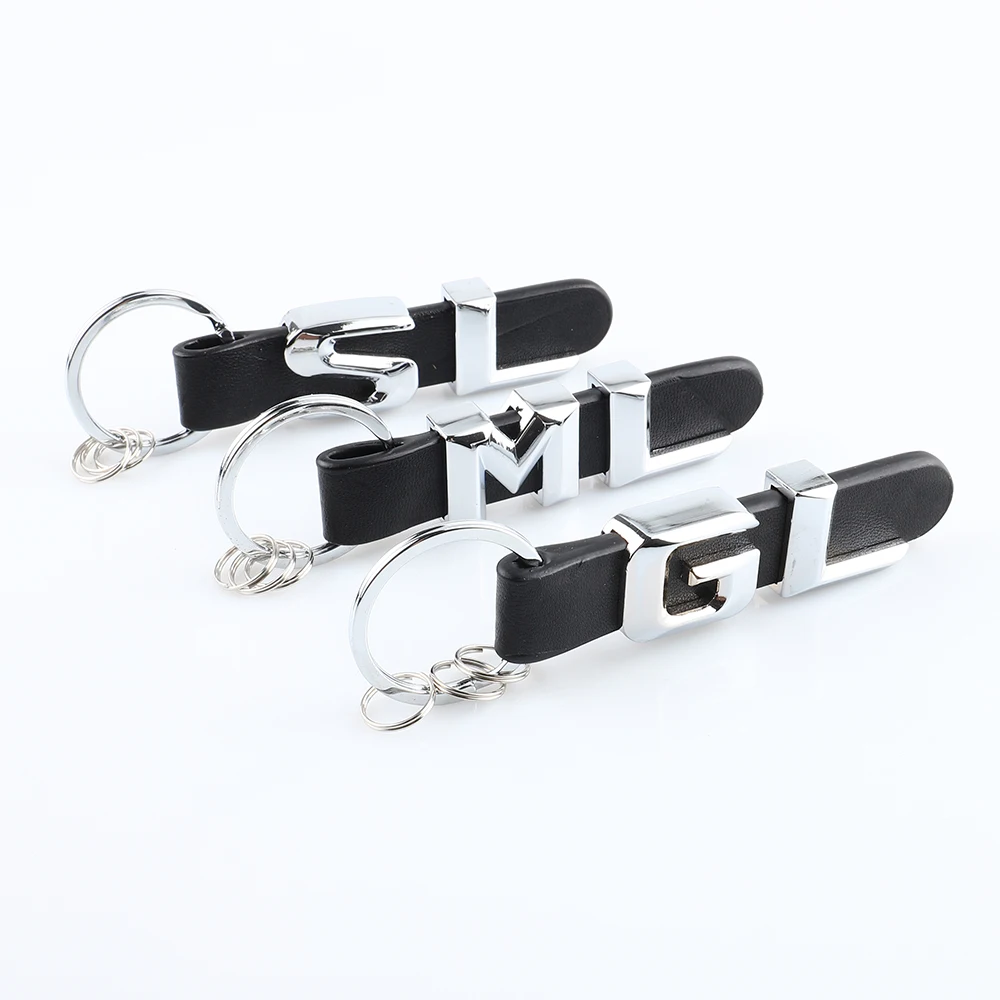 3D Car Keychain Metal Keyring Key Chain Rings Keychains For Mercedes Benz  GL ML SL GLE A B C E S R  CLS SLC GLA GLC GLE GLS