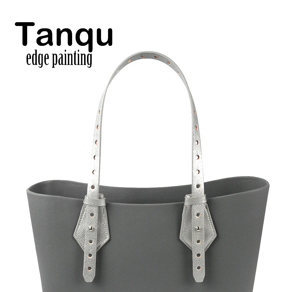 

TANQU Bidirectional Adjustable Edge Painting Leather Belt Handle with Clasp for Obag Basket Bucket City Chic Women Handbag O Bag