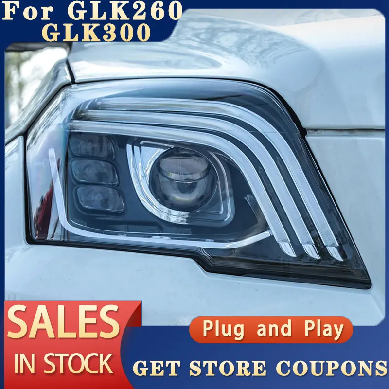 

For Benz GLK300 Head lights 2008-2015 X204 GLK260 LED Head light DRL of the daytime running lights turn signals