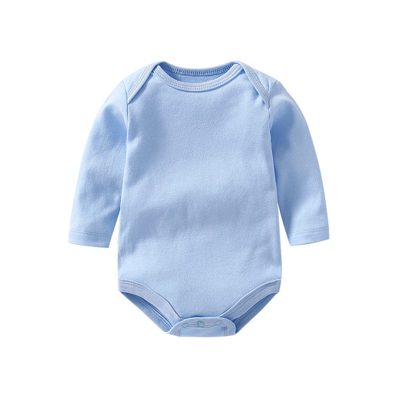 Baby Clothes Solid Color Boy Girls Romper Newborn Long Sleeve 100% Cotton Jumpsuit Bebe Spring Classic Clothes Tops Tees