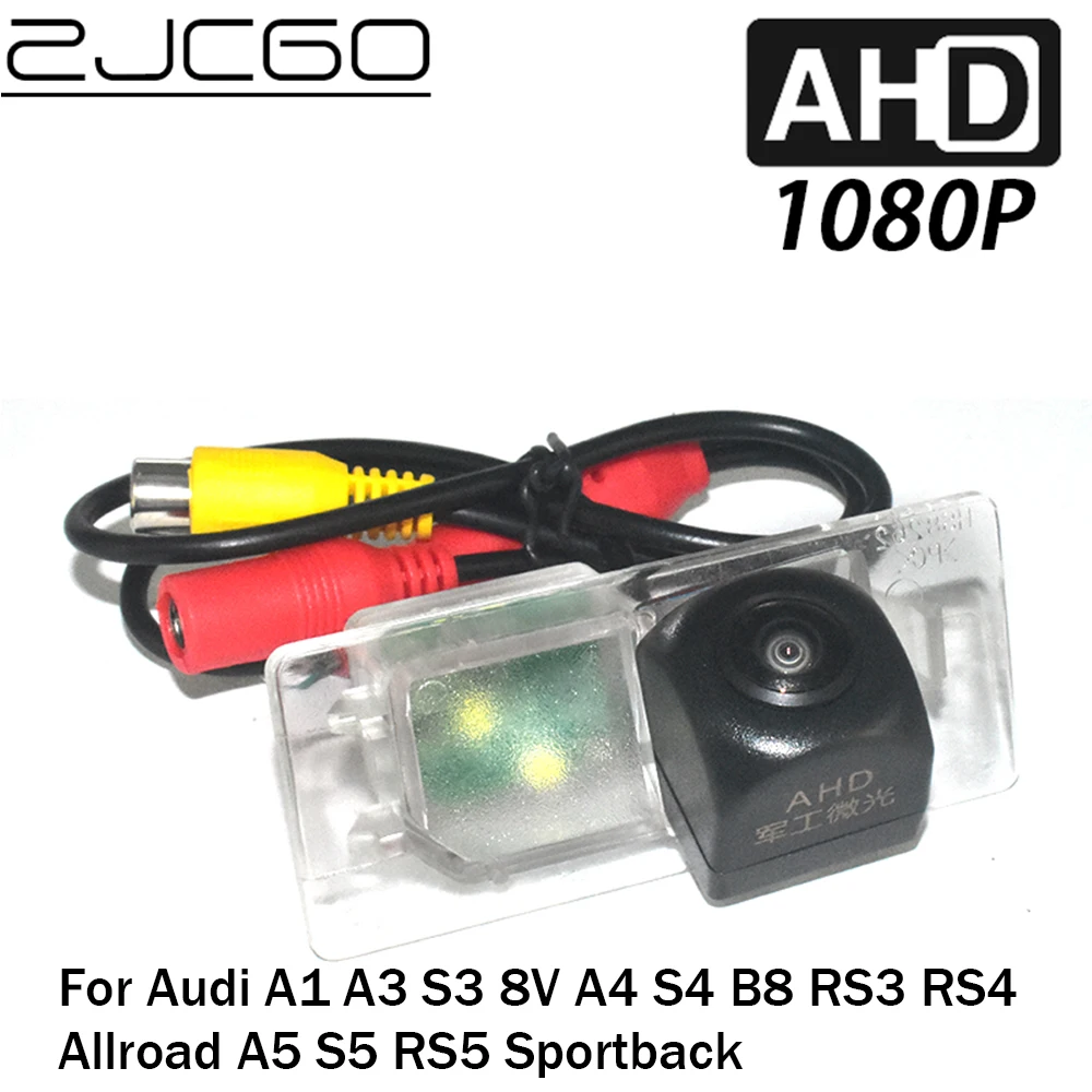 

ZJCGO Car Rear View Reverse Backup Parking AHD 1080P Camera for Audi A1 A3 S3 8V A4 S4 B8 RS3 RS4 Allroad A5 S5 RS5 Sportback