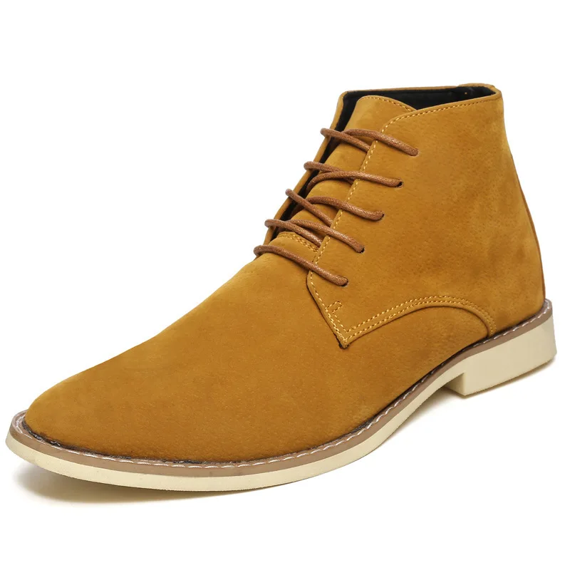 Boots Men Suede Leather Luxury Men Ankle Boots Original Male Short Casual Shoes British Style Winter Spring Boot 789