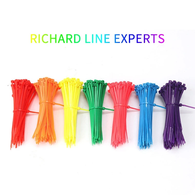 100 pcs 11 color 3*100 mm Plastic Zip Tie Self-locking Nylon Cable sleeve Ties black wire binding wrap straps UL Certified